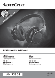 Εγχειρίδιο SilverCrest IAN 93854 Ακουστικά