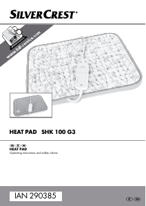 Manual SilverCrest IAN 290385 Heating Pad