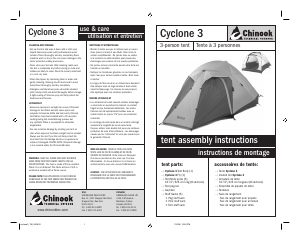 Manual Chinook Cyclone 3 Tent