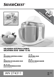 Manual de uso SilverCrest IAN 274311 Máquina de helados