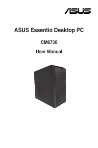 Manual Asus CM6730 Essentio Desktop Computer