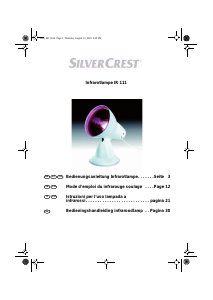 Manuale SilverCrest IAN 56568 Lampada a raggi infrarossi