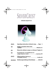 Manual SilverCrest IAN 56568 Lampă infraroșie