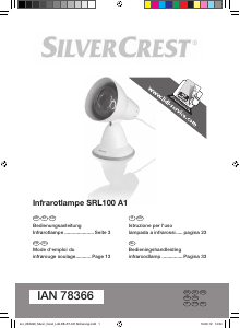 Manuale SilverCrest IAN 78366 Lampada a raggi infrarossi