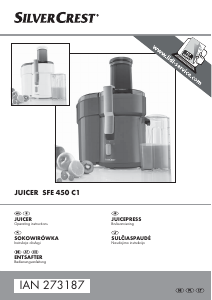 Instrukcja SilverCrest IAN 273187 Sokowirówka