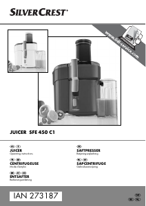 Handleiding SilverCrest IAN 273187 Sapcentrifuge