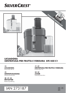 Manual de uso SilverCrest IAN 273187 Licuadora