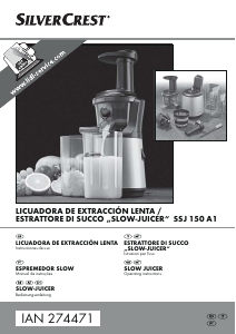 Manual de uso SilverCrest IAN 274471 Licuadora