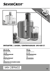 Handleiding SilverCrest IAN 289602 Sapcentrifuge