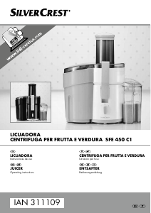 Manual de uso SilverCrest IAN 311109 Licuadora