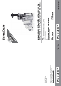 Manuale SilverCrest IAN 311807 Centrifuga