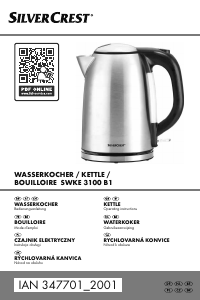 Manual SilverCrest IAN 347701 Kettle