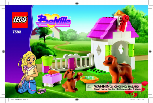 Bedienungsanleitung Lego set 7583 Belville Hundefamilie