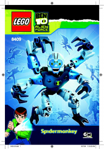 Manual de uso Lego set 8409 Ben 10 Mono araña