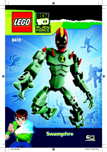 Handleiding Lego set 8410 Ben 10 Moerasvuur