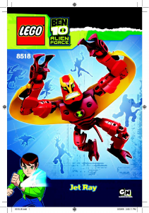 Manual Lego set 8518 Ben 10 Jet ray