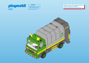 Manuale Playmobil set 3121 Cityservice Camion della spazzatura