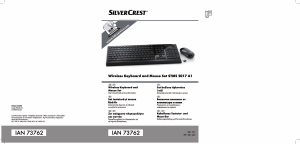 Наръчник SilverCrest IAN 73762 Клавиатура