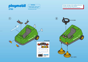 Mode d’emploi Playmobil set 3790 Cityservice Balayeuse