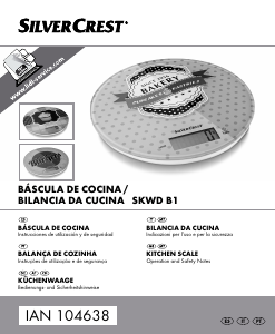 Manual SilverCrest IAN 104638 Balança de cozinha