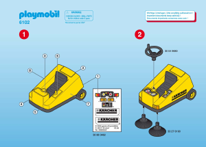 Mode d’emploi Playmobil set 6102 Cityservice Balayeuse