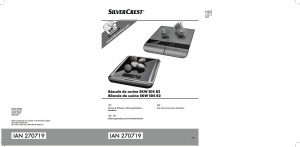 Manual SilverCrest IAN 270719 Balança de cozinha