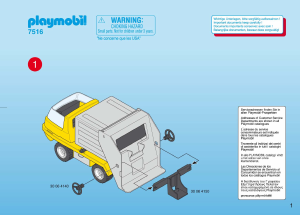 Manual Playmobil set 7516 Cityservice Classic recycling truck