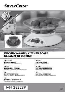 Manual SilverCrest IAN 282289 Balança de cozinha