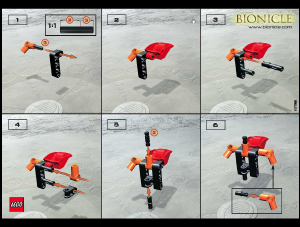 Manuál Lego set 1431 Bionicle Tahnok Va