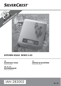 Manual SilverCrest IAN 283002 Cântar de bucătărie