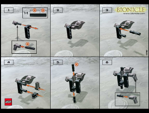 Käyttöohje Lego set 1432 Bionicle Nuhvok Va