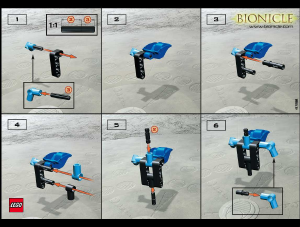Hướng dẫn sử dụng Lego set 1433 Bionicle Gahlok Va