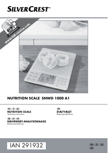 Manual SilverCrest IAN 291932 Kitchen Scale