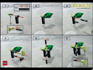 Bedienungsanleitung Lego set 1434 Bionicle Lehvak Va