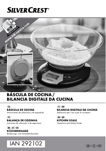 Manuale SilverCrest IAN 292102 Bilancia da cucina