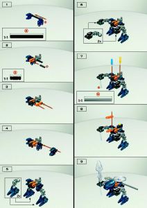 Manuale Lego set 4868 Bionicle Rahaga Gaaki