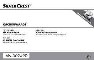 Manuale SilverCrest IAN 302490 Bilancia da cucina