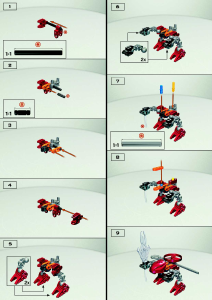 Käyttöohje Lego set 4877 Bionicle Rahaga Norik