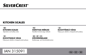 Használati útmutató SilverCrest IAN 315091 Konyhai mérleg