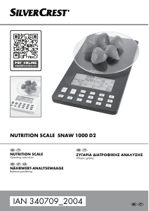 Manual SilverCrest IAN 340709 Kitchen Scale