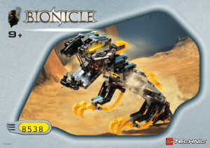 Manuale Lego set 8538 Bionicle Muaka e Kane-Ra