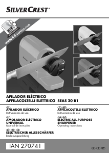 Manual SilverCrest IAN 270741 Afiador de facas