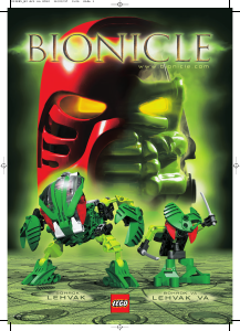 Käyttöohje Lego set 8552 Bionicle Lehvak Va