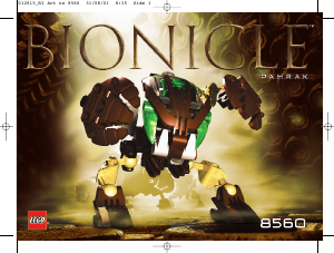 كتيب ليغو set 8560 Bionicle Pahrak