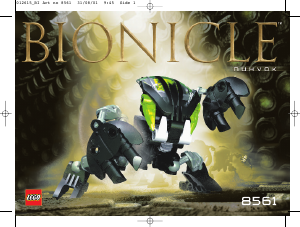 Priručnik Lego set 8561 Bionicle Nuvok