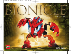 Használati útmutató Lego set 8563 Bionicle Tahnok