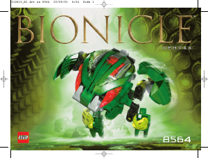 Εγχειρίδιο Lego set 8564 Bionicle Lehvak