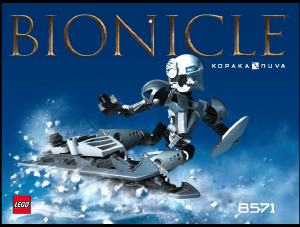Kullanım kılavuzu Lego set 8571 Bionicle Kopaka Nuva