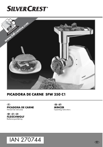 Manual SilverCrest IAN 270744 Picadora de carne