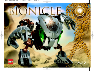 Εγχειρίδιο Lego set 8577 Bionicle Pahrak-Kal